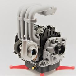 Front view 13b.jpg Mazda RX7 Wankel Rotary Engine 13B-REW - Working Model